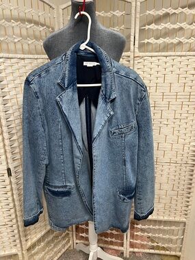 Good American Blue Denim Jean Jacket